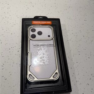 OatBasf iPhone 17 Pro Bumper Case. No back design. Minimalist - Brand New.